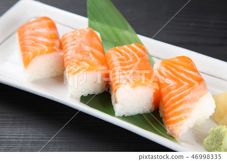 Salmon pushed sushi Salmon pushed sushi 46998335