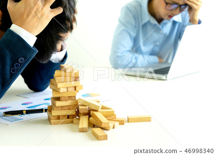 businessman and businesswoman sad wood blog depressed businessman and businesswoman sad wood blog depressed 46998340