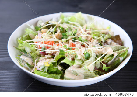 Steamed chicken salad 46998476