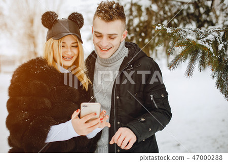 stylish couple 47000288