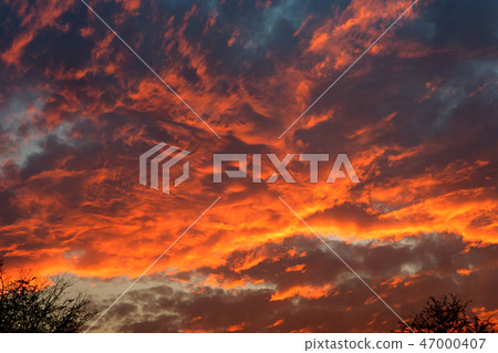 view of sky and cloud in the time  sunset 47000407