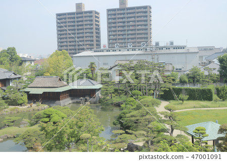 window on city outside at Kagawa Prefecture window on city outside at Kagawa Prefecture 47001091