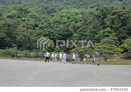 the Ritsurin Garden Kagawa Prefecture at Japan the Ritsurin Garden Kagawa Prefecture at Japan 47001430
