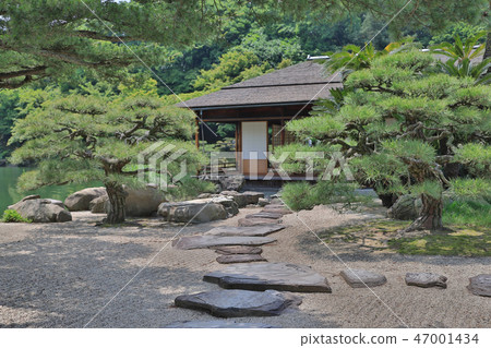the Ritsurin Garden Kagawa Prefecture at Japan the Ritsurin Garden Kagawa Prefecture at Japan 47001434
