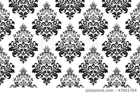 Floral pattern. Vintage wallpaper in the Baroque  47001764