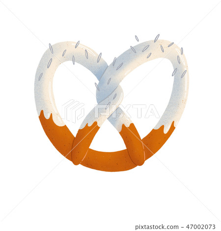 Pretzel isolated illustration 47002073