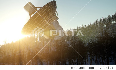 The observatory radio telescope in forest The observatory radio telescope in forest 47002194