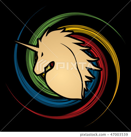 Unicorn Head graphic vector. Unicorn Head graphic vector. 47003539