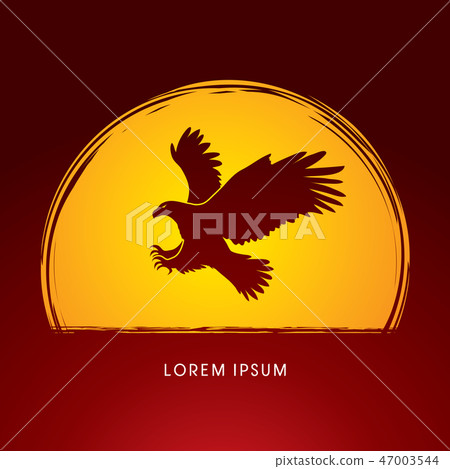 Eagle flying attack graphic vector. Eagle flying attack graphic vector. 47003544