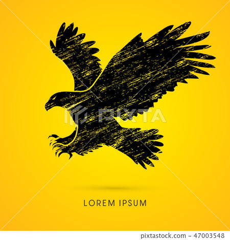 Eagle flying attack graphic vector. Eagle flying attack graphic vector. 47003548