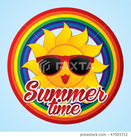 Summer time graphic vector. 47003552