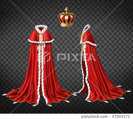 Medieval monarch royal garment realistic vector Medieval monarch royal garment realistic vector 47003572