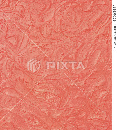 Living coral concrete texture. Trendy color 2019 Living coral concrete texture. Trendy color 2019 47005455