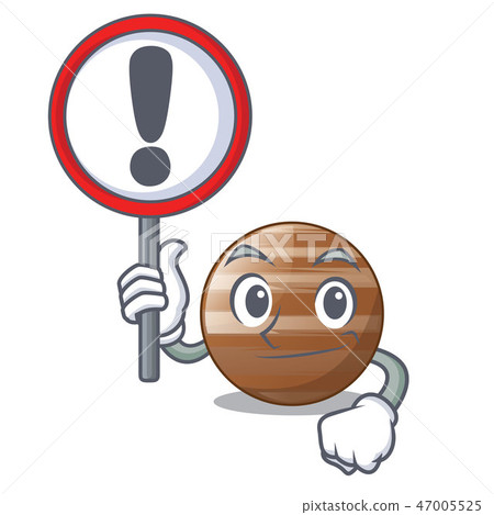 With Sign Planet Jupiter In Form Of Cartoon Stock Illustration 47005525 Pixta
