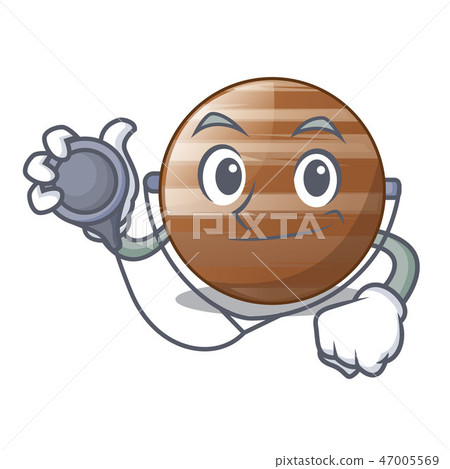 Doctor planet Jupiter in form of cartoon 47005569
