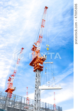 Construction site crane Construction heavy machine Construction site crane Construction heavy machine 47005806