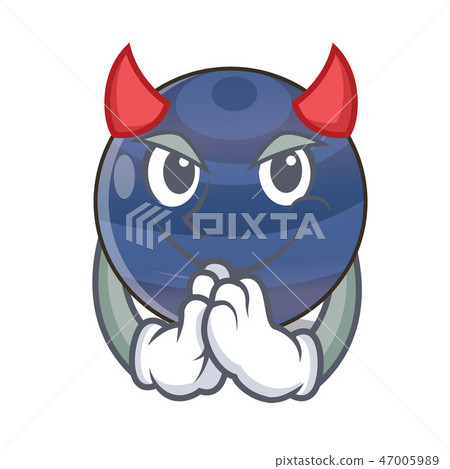Devil planet neptune above the sky cartoon 47005989