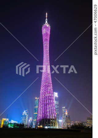 廣州塔夜景 廣州塔夜景 47006629