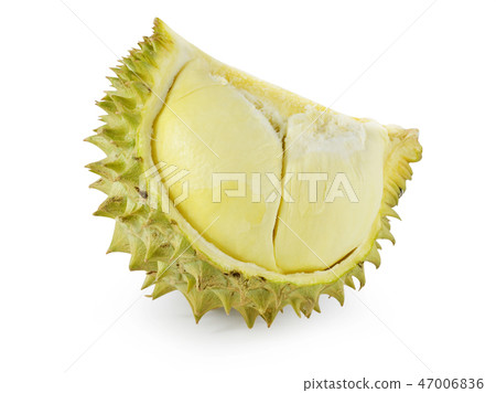 Durian isolated on white background 47006836