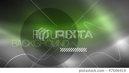 Neon lines wave background. Abstract composition Neon lines wave background. Abstract composition 47006919