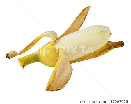 Open banana isolated 47007076