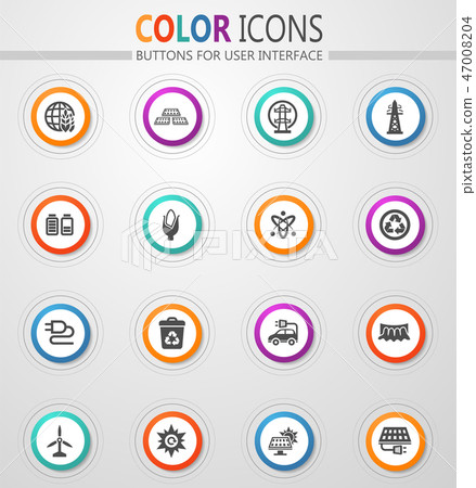 BIO Fuel industry icons set BIO Fuel industry icons set 47008204