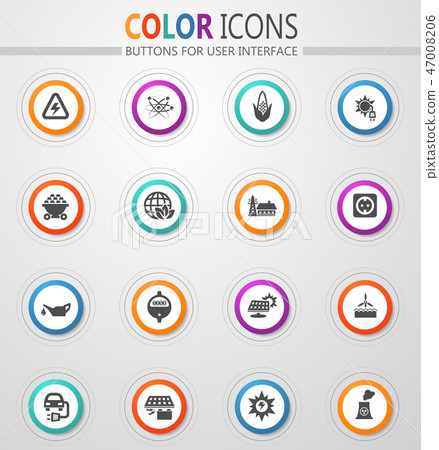 BIO Fuel industry icons set 47008206