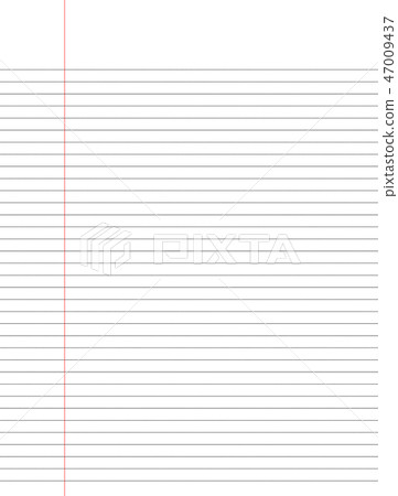 Blank white sheet with lines. Empty page from a book. mock up. 3 Blank white sheet with lines. Empty page from a book. mock up. 3 47009437