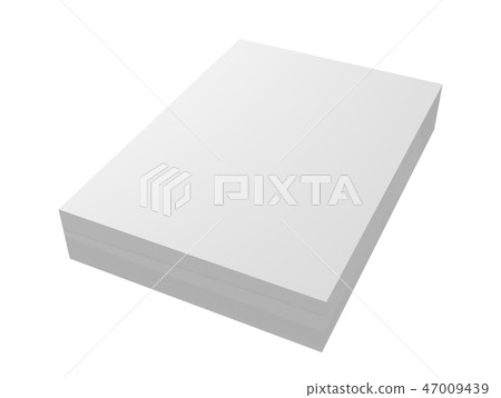 Stack of papers. White blank sheets isolated on white background Stack of papers. White blank sheets isolated on white background 47009439