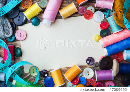 Sewing tool for needlework, colored threads Sewing tool for needlework, colored threads 47009663