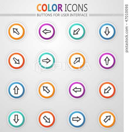 Arrows icons set 47010098