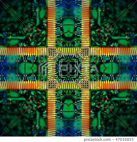 Art abstract design. Vivid, color, mirror pattern. Art abstract design. Vivid, color, mirror pattern. 47010855