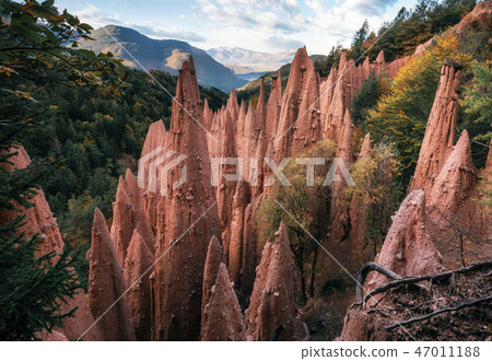 Earth pyramids in South Tyrol, Italy 47011188