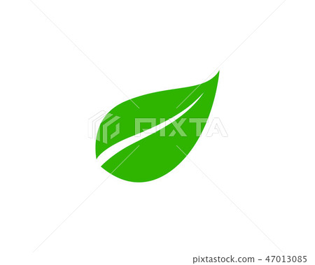 green leaf ecology nature element vector icon 47013085
