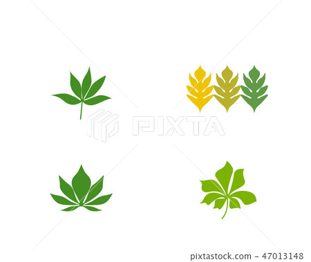 green leaf ecology nature element vector icon 47013148