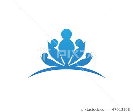 floral patterns logo and symbols on a white 47013168