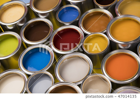 Tin metal cans, Painting background 47014135