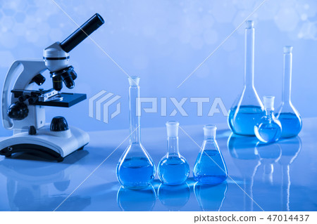 Laboratory equipment, lots of glass filled Laboratory equipment, lots of glass filled 47014437