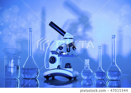 Scientific glassware for chemical experiment 47015344