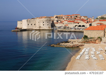Croatian Adriatic Sea Pearl Dubrovnik Sea Croatian Adriatic Sea Pearl Dubrovnik Sea 47016187