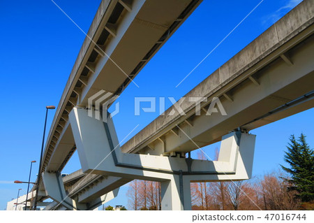 Cityscape of Nippori, houseman liner and blue sky Cityscape of Nippori, houseman liner and blue sky 47016744