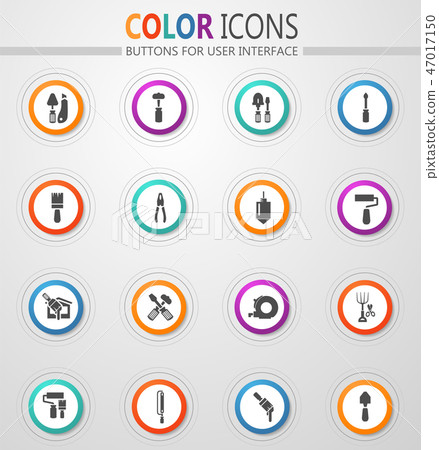 Work tools icons set Work tools icons set 47017150