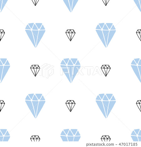 Diamond seamless pattern vector illustration. - Stock Illustration ...