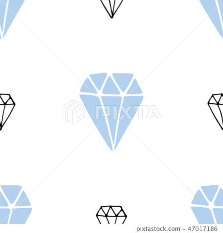 Diamond seamless pattern vector illustration. - Stock Illustration ...