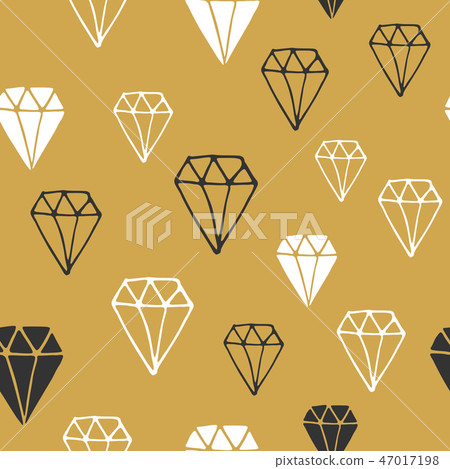 Diamond seamless pattern vector illustration. - Stock Illustration ...