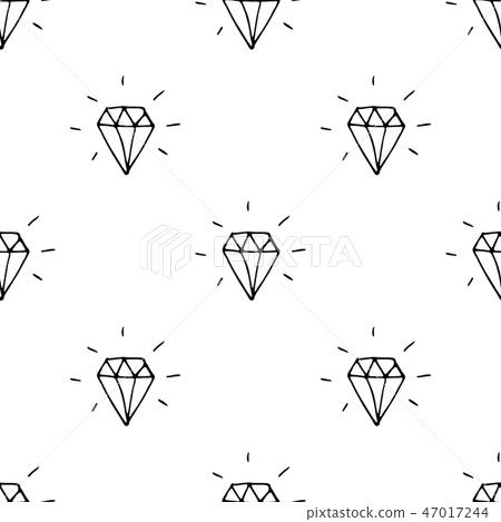 Diamond seamless pattern vector illustration. - Stock Illustration ...