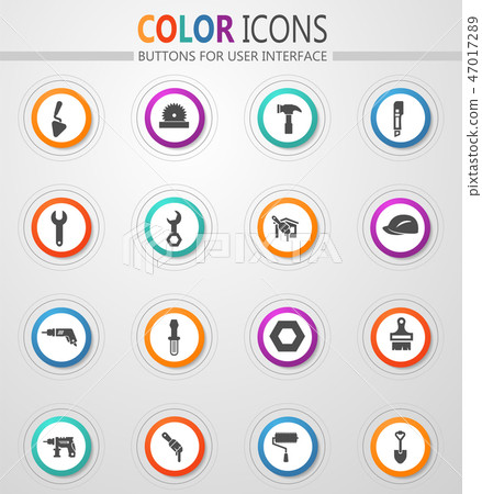 Work tools icons set 47017289