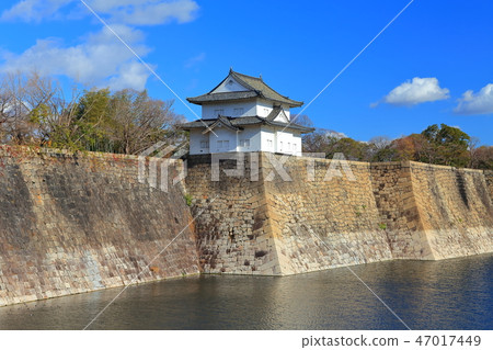 [Osaka Prefecture] The sixth tower of Osaka Castle in fine weather 47017449