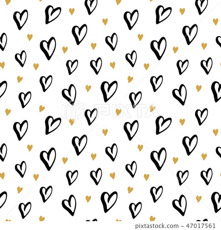 Heart symbol seamless pattern vector illustration. - Stock Illustration ...