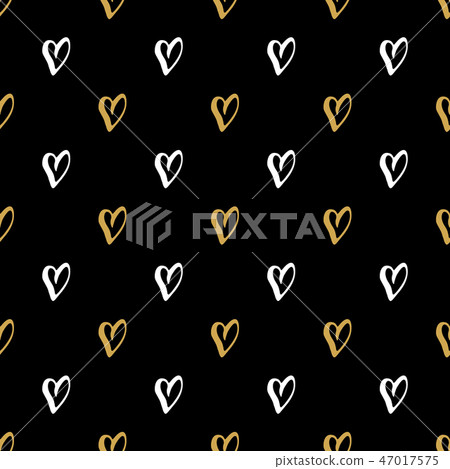 Heart symbol seamless pattern vector illustration. - Stock Illustration ...